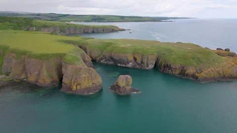 Scottish Coast in Stonehaven Stock Footage 246381116