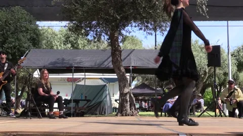 Scottish, dancer coordination Stock Footage 49542716