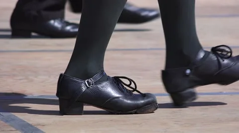 Scottish, dancing Celtic feet and shoes Vidéo 49580328
