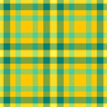 Scottish fabric design built on a classic tartan grid and a woven fabric effe Stock Illustration
