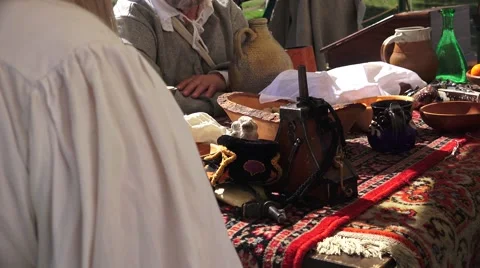 Scottish feast, nuts and fruit Stock Footage 49567894