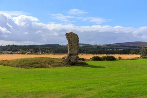 Scottish Fields with Ruins Stock Photos