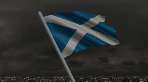 Scottish Flag Animation - 4K Resolution Ultra HD 動画素材 41688718