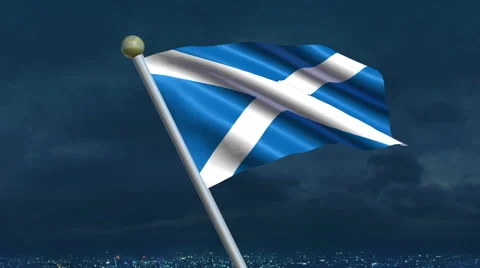 Scottish Flag Animation 動画素材 40152913