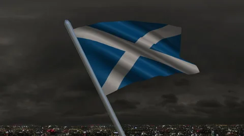 Scottish Flag Animation Vídeos de archivo 40196634