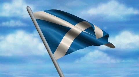 Scottish Flag Animation 動画素材 40196659