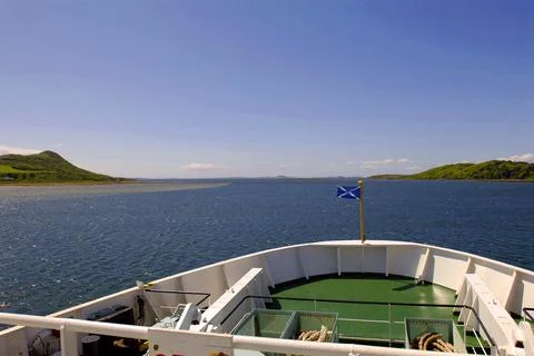 Scottish Flag ferry Stock Photos