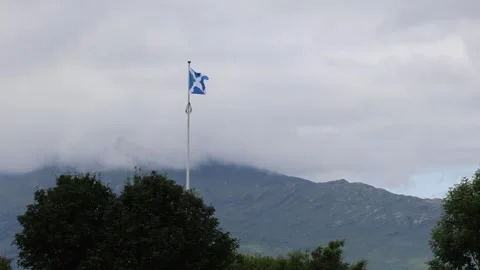 Scottish Flag Vídeos de archivo 341111786