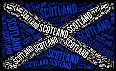 Scottish Flag Illustrazione stock