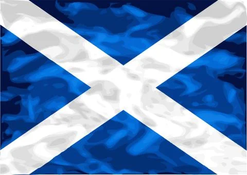 Scottish flag Stock Illustration