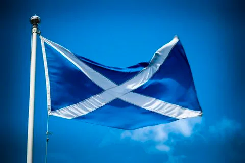 Scottish flag Stock Photos