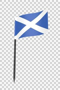 Scottish flag toothpick Stock Illustration