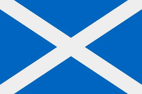 Scottish flag vector icon. Flag of Scotland Stock Illustration