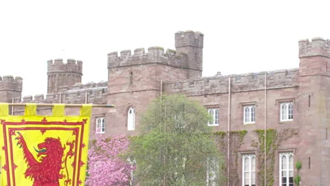 Scottish Flag in the wind 스톡 동영상 322918278