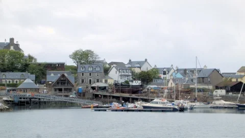 Scottish Highlands Harbor Stock Footage 85958060