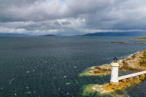 Scottish highlands lighthouse Stock Photos
