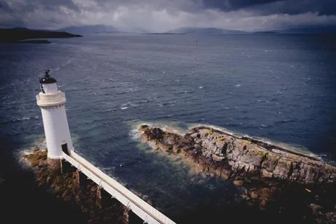 Scottish highlands lighthouse Stock Photos