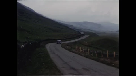 Scottish Highlands in May 1957 Stock Footage 48235645