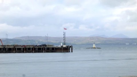 Scottish Highlands Pier Stock Footage 85958150