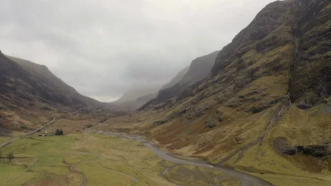 Scottish Highlands in the rain Stock Footage 103170655