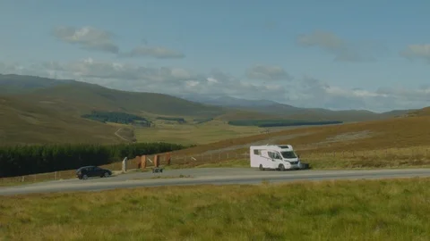 Scottish Highlands Viewpoint Stock Footage 95268398