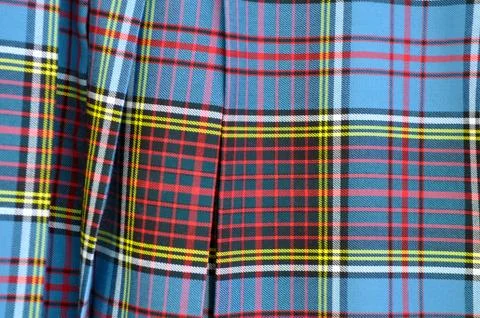 Scottish kilt close up Stock Photos