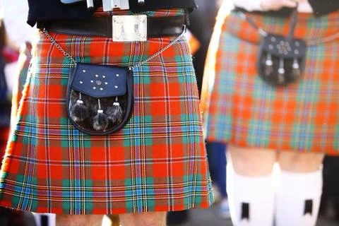 Scottish kilt Stock Photos