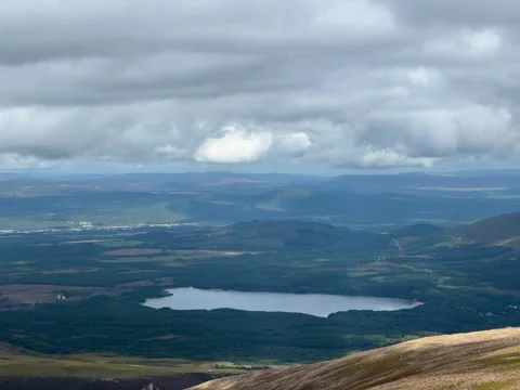 Scottish landscape Loch Morlich timelapse Stock Footage 248761613