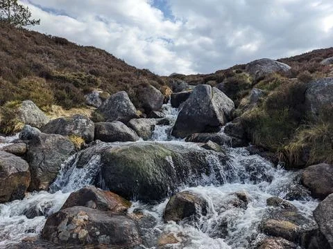 Scottish Mountain Stream Stock Photos