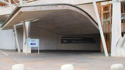 Scottish Parliament, Edinburgh 库存影片 79729222