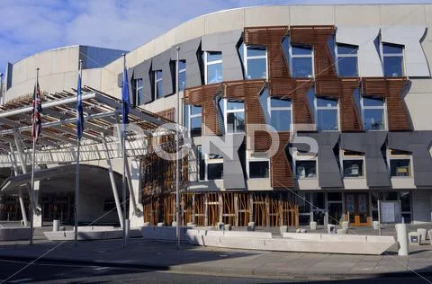 Scottish parliament exterior Stock Photos