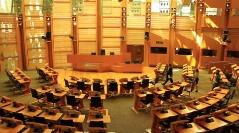 Scottish Parliament Stock-Footage 38357150