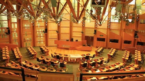 Scottish Parliament Stock Footage 38357165
