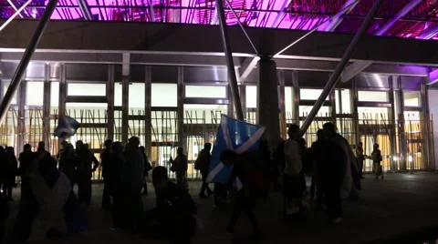 Scottish Parliament Stock Footage 42640423