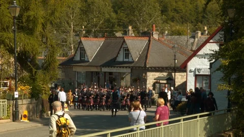 Scottish Pipe Band Stock Footage 95230695
