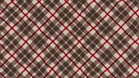 Scottish plaid pattern background on a seamless loop Stock Footage 328249830