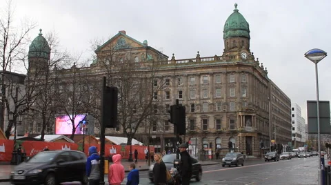 Scottish Provident Institution in Belfast Stock Footage 44932915