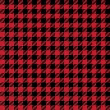 Scottish seamless background. Vector red and black scottish fabric. Stock Illustration