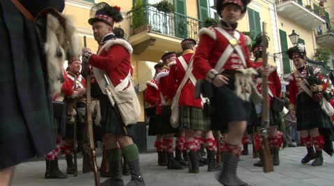 Scottish soldier 01 Video stock 10901268