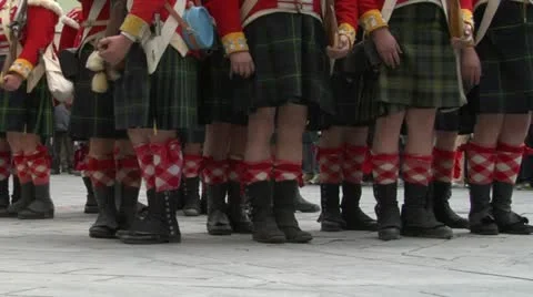 Scottish soldier 07 Video stock 10901387