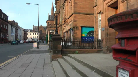 Scottish Street Post Box 動画素材 35832317