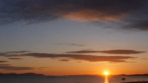 Scottish Sunset - Timelapse Stock Footage 91024330