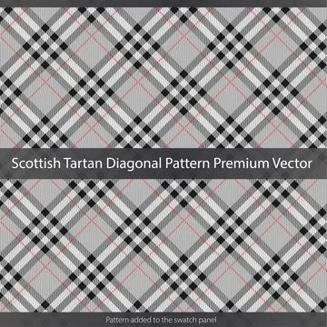 Scottish Tartan Pattern Texture Premium Vector イラスト素材