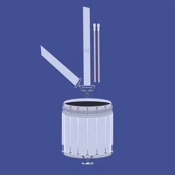 Scottish tenor drum vector illustration Stock Illustration