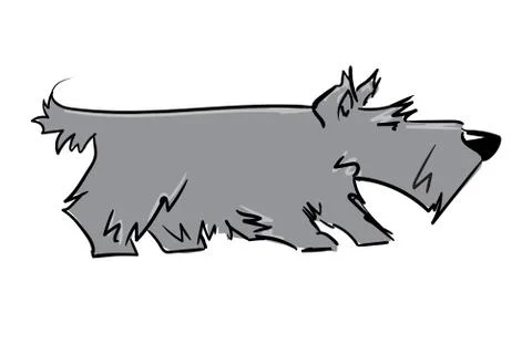 Scottish terrier Stock Illustration