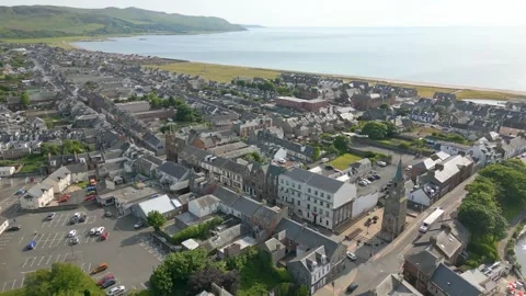 Scottish town Girvan Stock Footage 247392721