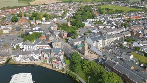 Scottish town Girvan Stock Footage 247392762