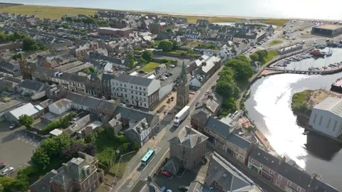 Scottish town Girvan Stock Footage 247392778