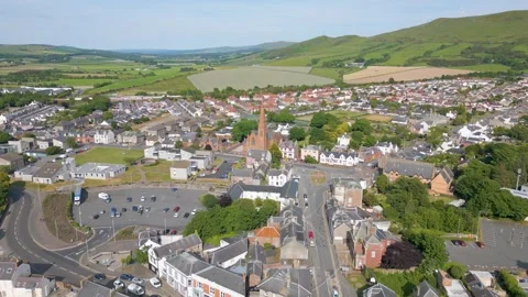 Scottish town Girvan Stock Footage 247392795