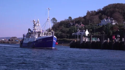 Scottish Trawler Stock Footage 116623141